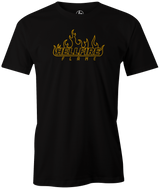 Hellfire Flame by Swag Bowling. Swag Bowling Classic Logo T-shirt. This shirt is perfect for bowling practice, leagues or weekend tournaments. Men's T-Shirt, bowling ball, tee, tee shirt, tee-shirt, t shirt, t-shirt, tees, league, tournament shirt, PBA, PWBA, USBC. 