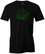 Joker Maniac by Swag Bowling. Swag Bowling Classic Logo T-shirt. This shirt is perfect for bowling practice, leagues or weekend tournaments. Men's T-Shirt, bowling ball, tee, tee shirt, tee-shirt, t shirt, t-shirt, tees, league, tournament shirt, PBA, PWBA, USBC. 