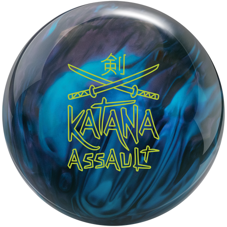 The Katana Assault has an RG of 2.501, a diff of 0.051, and an intermediate differential of 0.020. This core yields a quick response to friction and a lot of continuation through the pins. Inside Bowling Pro Shop powered by Ray Orf's in St. Louis MO USA. Best prices online with free shipping on all orders over $75.