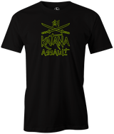 Check out this Radical Technologies Katana Assault bowling league tee (t-shirt, tees, tshirt, teeshirt) available at Inside Bowling. Comfortable cheap discounted special bowling shirts for bowlers online. Get what you can't get on Amazon, Walmart, Target, or E-Bay here. Men's T-Shirt, Purple, bowling, bowling ball, tee, tee shirt, tee-shirt, t shirt, t-shirt, tees, league bowling team shirt, tournament shirt, funny, cool, awesome, brunswick, brand