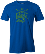 Check out this Radical Technologies Katana Assault bowling league tee (t-shirt, tees, tshirt, teeshirt) available at Inside Bowling. Comfortable cheap discounted special bowling shirts for bowlers online. Get what you can't get on Amazon, Walmart, Target, or E-Bay here. Men's T-Shirt, Purple, bowling, bowling ball, tee, tee shirt, tee-shirt, t shirt, t-shirt, tees, league bowling team shirt, tournament shirt, funny, cool, awesome, brunswick, brand