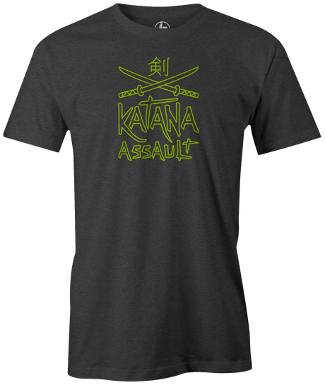 Check out this Radical Technologies Katana Assault bowling league tee (t-shirt, tees, tshirt, teeshirt) available at Inside Bowling. Comfortable cheap discounted special bowling shirts for bowlers online. Get what you can't get on Amazon, Walmart, Target, or E-Bay here. Men's T-Shirt, Purple, bowling, bowling ball, tee, tee shirt, tee-shirt, t shirt, t-shirt, tees, league bowling team shirt, tournament shirt, funny, cool, awesome, brunswick, brand