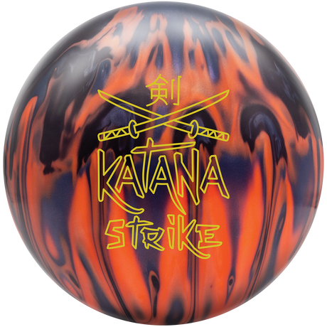 The Katana Strike has an RG of 2.501, a differential of 0.051, and an intermediate differential of 0.020. The Strike, like its predecessor, the Katana Assault, yields a quick response to friction and lots of continuation through the pins. The Katana Strike uses the same base cover HyperKinetic22 Inside Bowling Pro Shop.