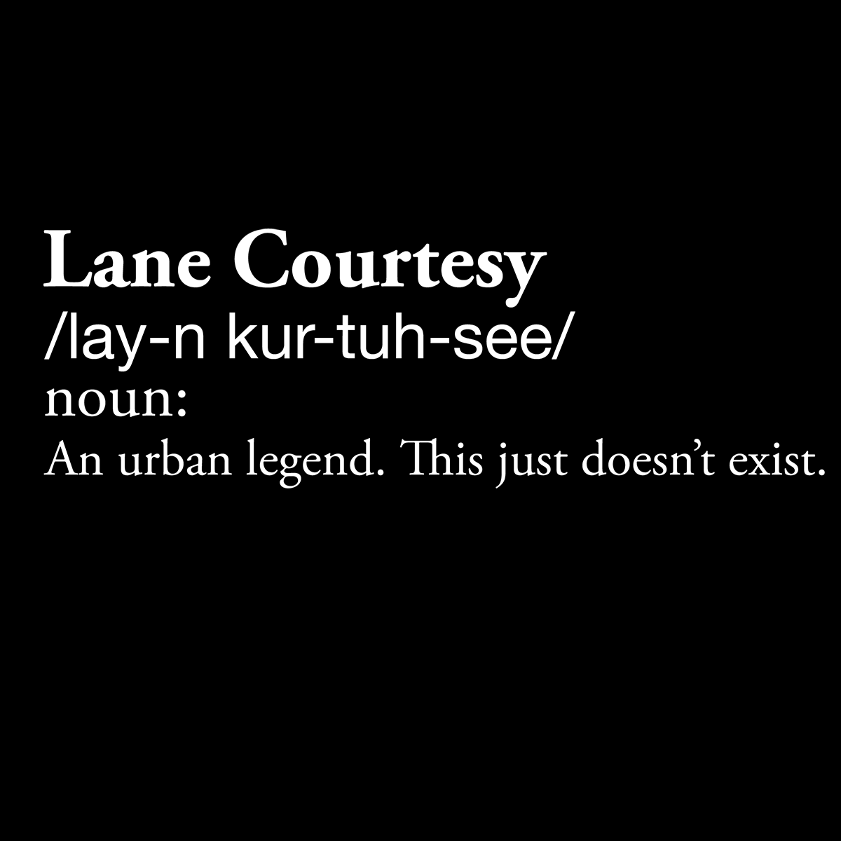 Lane Courtesy