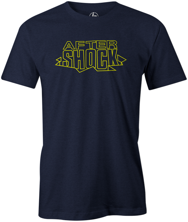 After Shock Men's T-shirt, Navy, Bowling, tee, tee-shirt, tee shirt, tshirt, retro