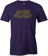 After Shock Men's T-shirt, Purple, Bowling, tee, tee-shirt, tee shirt, tshirt, retro