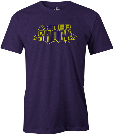 After Shock Men's T-shirt, Purple, Bowling, tee, tee-shirt, tee shirt, tshirt, retro