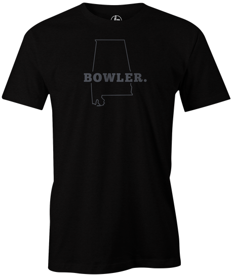 Alabama State Men's Bowling T-shirt, Black, Cool, novelty, tshirt, tee, tee-shirt, tee shirt, teeshirt, team, comfortable