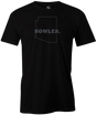 Arizona State Men's Bowling T-shirt, Black, Cool, novelty, tshirt, tee, tee-shirt, tee shirt, teeshirt, team, comfortable
