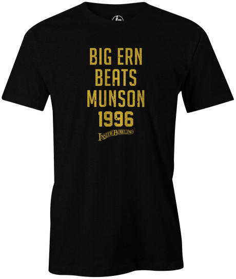 Big Ern Beats Munson 1996 Bowling Pop Culture T-Shirt Black for men