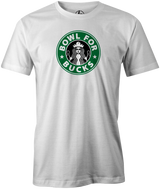 Bowl for Bucks Bowling T-Shirt White