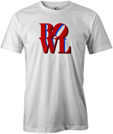 Bowl Park Bowling T-Shirt Love Park White