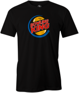 Bowling King Men's T-shirt, Black, tee, tshirt, burger king, bowler, tee-shirt, funny, novelty