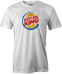 Bowling King Men's T-shirt, White, tee, tshirt, burger king, bowler, tee-shirt, funny, novelty
