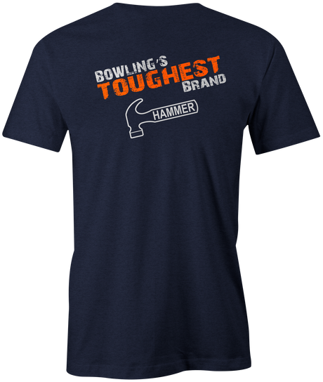 Bowling's Toughest Brand Men's T-Shirt, Navy, Tshirt, tee, tee-shirt, tee shirt, Hammer
