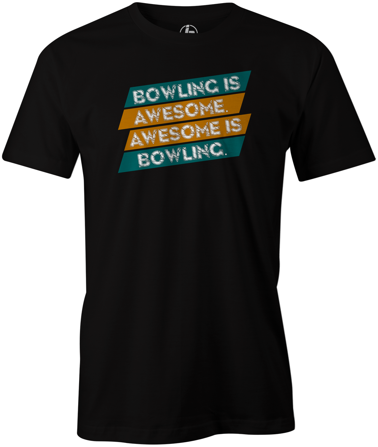 Bowling Is Awesome Men's T-shirt, Black, cool, funny, tshirt, tee, tee shirt, tee-shirt, league bowling, team bowling, ebonite, hammer, track, columbia 300, storm, roto grip, brunswick, radical, dv8, motiv.