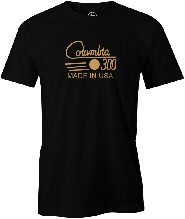 Columbia 300 Retro Men's T-Shirt, Black Vintage, tshirt, tee, tee-shirt, tee shirt, retro, cool, bowling ball