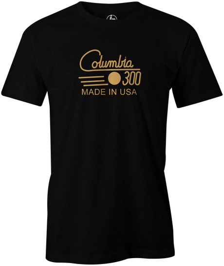 Columbia 300 Retro Men's T-Shirt, Black Vintage, tshirt, tee, tee-shirt, tee shirt, retro, cool, bowling ball