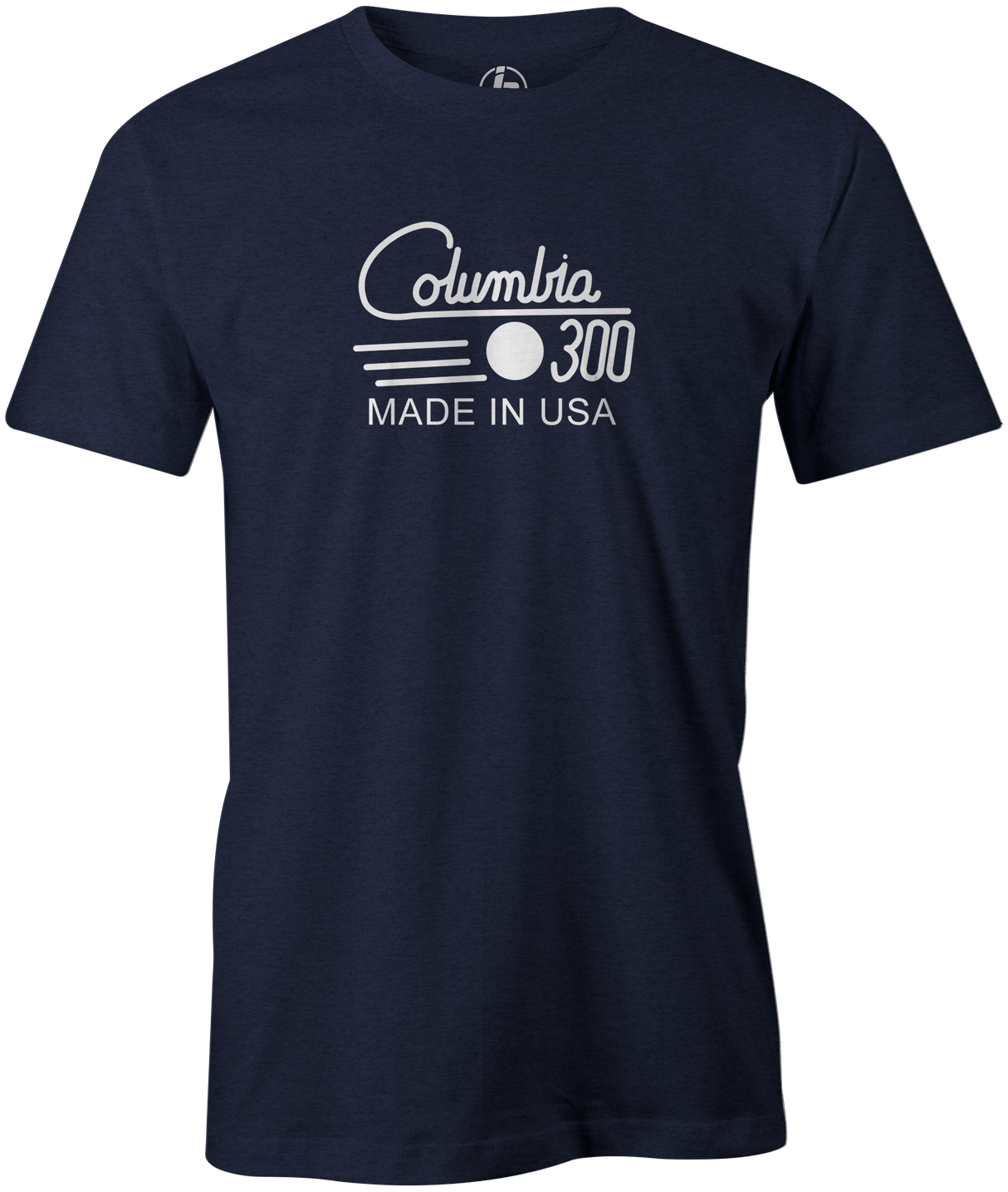 Columbia 300 Retro Men's T-Shirt, Navy, tshirt, tee, tee-shirt, tee shirt, retro, cool, bowling ball