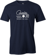 Columbia 300 Retro Men's T-Shirt, Navy, tshirt, tee, tee-shirt, tee shirt, retro, cool, bowling ball