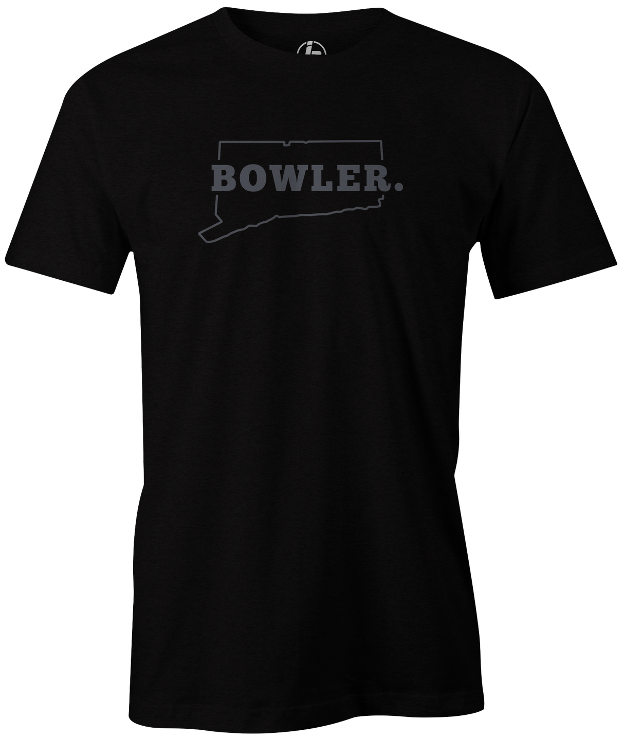 Connecticut State Men's Bowling T-shirt, Black, Cool, novelty, tshirt, tee, tee-shirt, tee shirt, teeshirt, team, comfortable