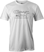 Cuda/C Men's T-Shirt, Bowling, White, Retro, throwback, vintage, old school, bowling ball, fish, tee, tee-shirt, tee shirt, tshirt.