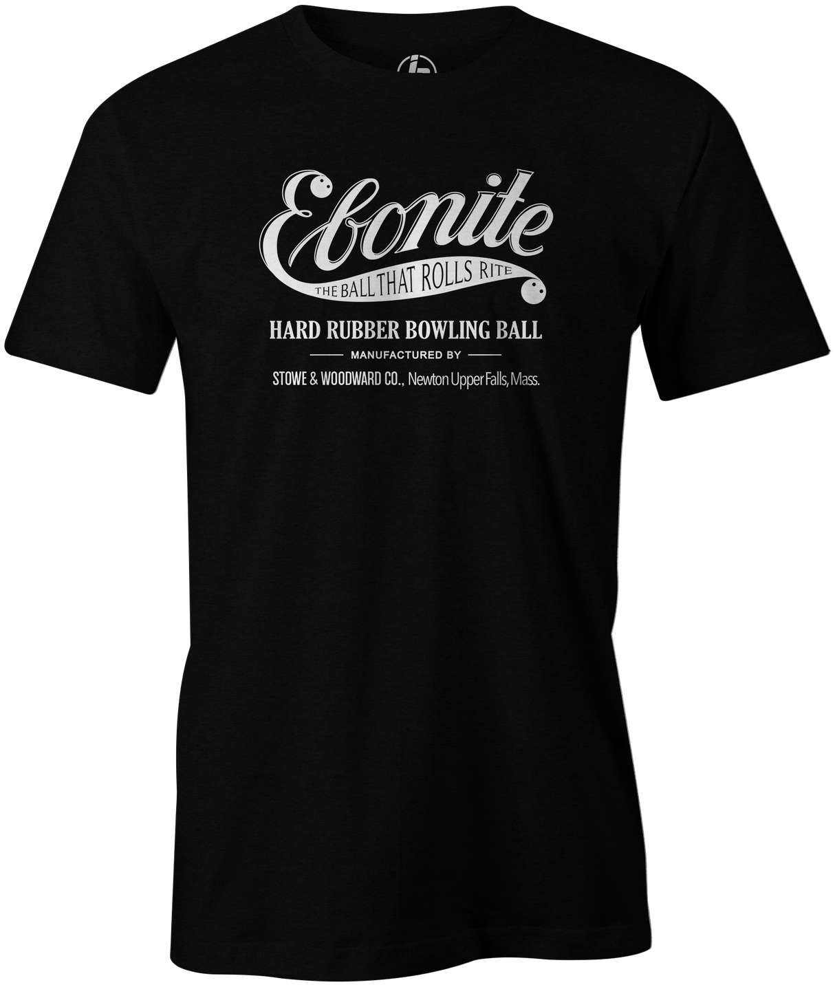 Ebonite Bowling T-Shirt Vintage Logo Black