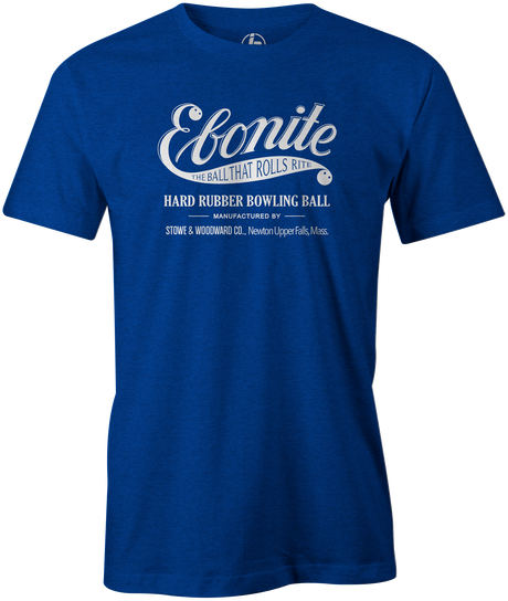 Ebonite Bowling T-Shirt Vintage Logo Blue