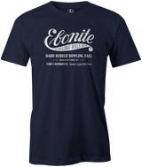 Ebonite Bowling T-Shirt Vintage Logo Black Navy