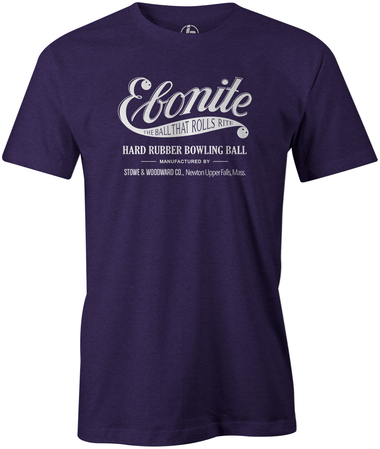 Ebonite Bowling T-Shirt Vintage Logo Purple