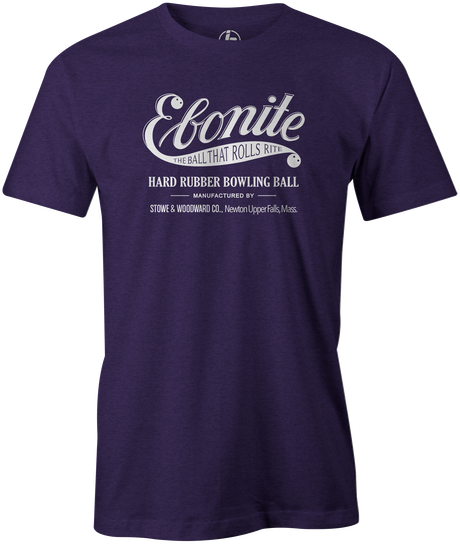 Ebonite Bowling T-Shirt Vintage Logo Purple