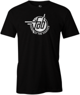 Faball Enterprises Men's T-Shirt, Black, Bowling, tshirt, tee, tee shirt, tee-shirt, old school, throw back, purple hammer, blue hammer, black hammer, pink hammer, bowling ball. 