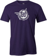 Faball Enterprises Men's T-Shirt, Purple, Bowling, tshirt, tee, tee shirt, tee-shirt, old school, throw back, purple hammer, blue hammer, black hammer, pink hammer, bowling ball. 