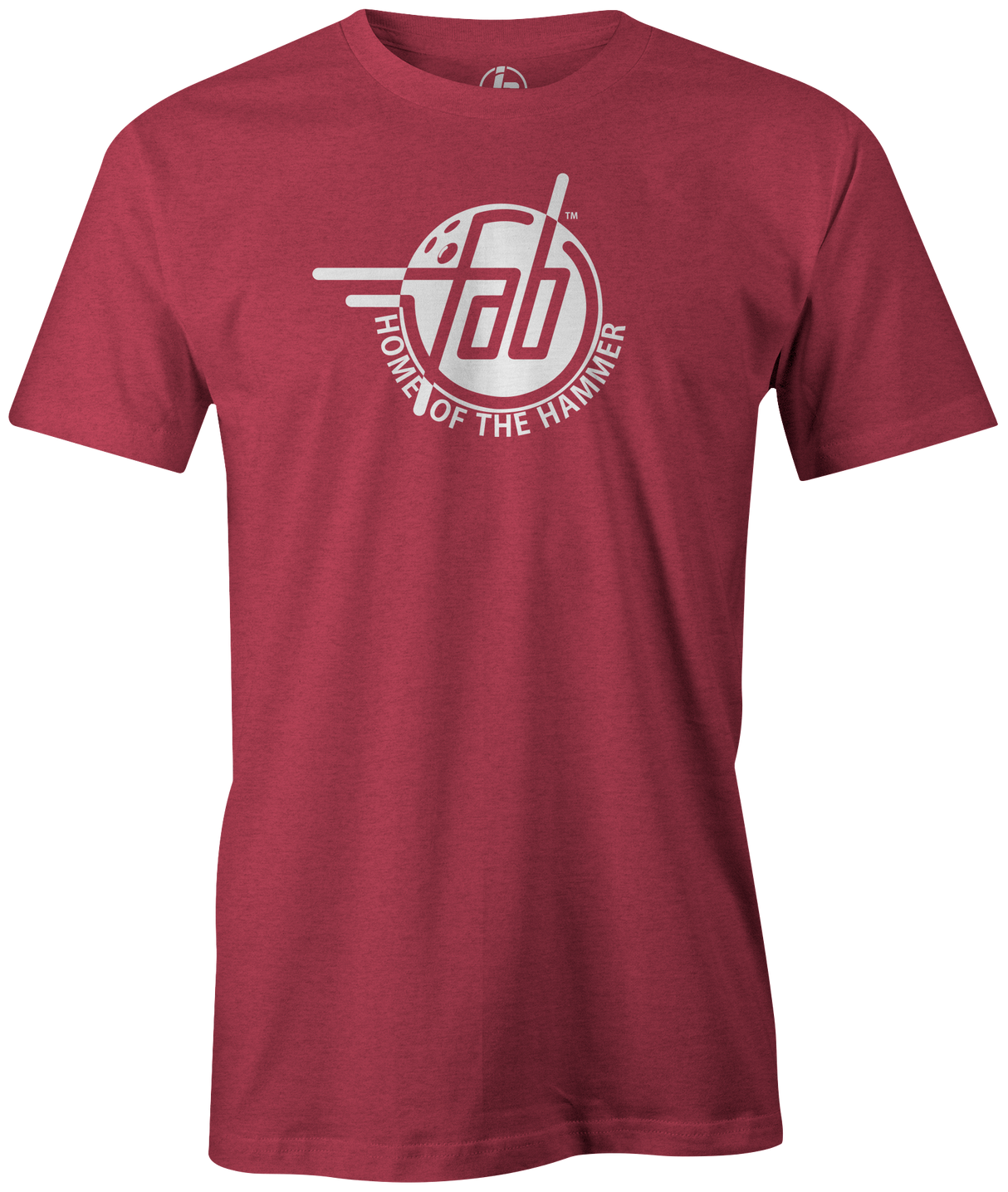 Faball Enterprises Men's T-Shirt, Red, Bowling, tshirt, tee, tee shirt, tee-shirt, old school, throw back, purple hammer, blue hammer, black hammer, pink hammer, bowling ball. 