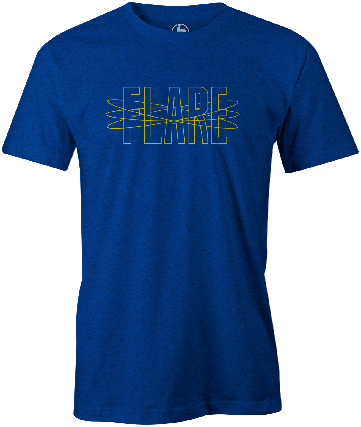 Track Flare Men's T-Shirt, Blue, track bowling, bowling ball, bowling ball logo, track, retro, old school, throwback, vintage, tshirt, tee, tee-shirt, tee shirt.