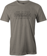 Track Flare Men's T-Shirt, Grey, track bowling, bowling ball, bowling ball logo, track, retro, old school, throwback, vintage, tshirt, tee, tee-shirt, tee shirt.