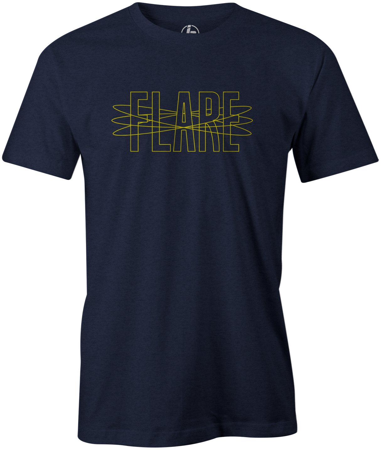 Track Flare Men's T-Shirt, Navy, track bowling, bowling ball, bowling ball logo, track, retro, old school, throwback, vintage, tshirt, tee, tee-shirt, tee shirt.