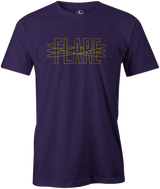 Track Flare Men's T-Shirt, Purple, track bowling, bowling ball, bowling ball logo, track, retro, old school, throwback, vintage, tshirt, tee, tee-shirt, tee shirt.