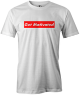 Motiv Bowling Get Motivated Supreme Bowling Shirt Brand Ball League Tournament Jersey White