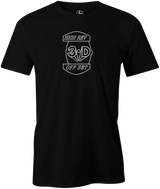 3D Off Set Hammer Bowling T-Shirt Black