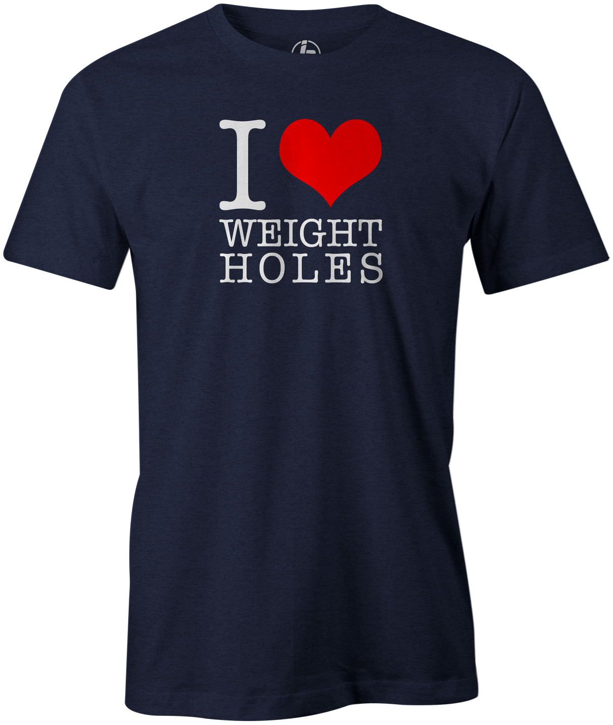 I Love Weight Holes Men's Shirt, Navy, funny, novelty, bowling, t-shirt, tshirt, tee, tee-shirt, tees