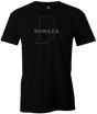 Indiana State Men's Bowling T-shirt, Black, Cool, novelty, tshirt, tee, tee-shirt, tee shirt, teeshirt, team, comfortable