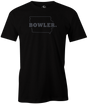 Iowa State Men's Bowling T-shirt, Black, Cool, novelty, tshirt, tee, tee-shirt, tee shirt, teeshirt, team, comfortable