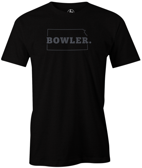 Kansas State Men's Bowling T-shirt, Black, Cool, novelty, tshirt, tee, tee-shirt, tee shirt, teeshirt, team, comfortable