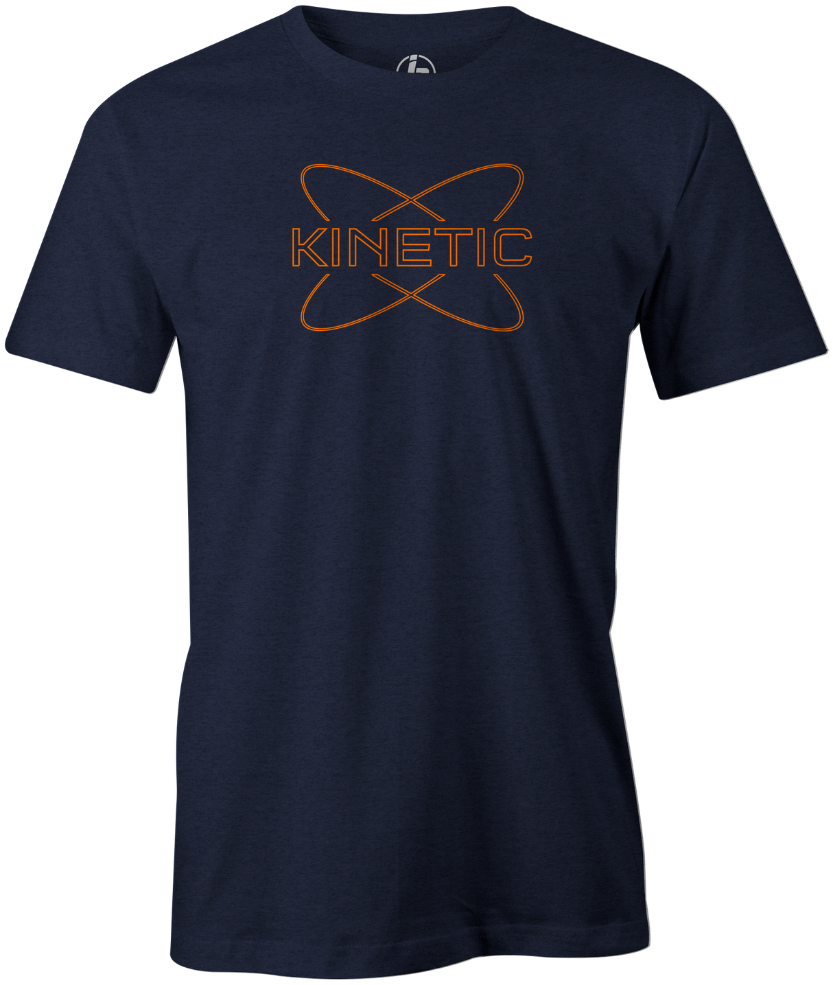 Kinetic Men's T-Shirt, Navy, bowling, bowling ball, track bowling, smart bowling, tshirt, tee, tee-shirt, tee shirt