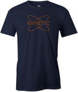 Kinetic Men's T-Shirt, Navy, bowling, bowling ball, track bowling, smart bowling, tshirt, tee, tee-shirt, tee shirt