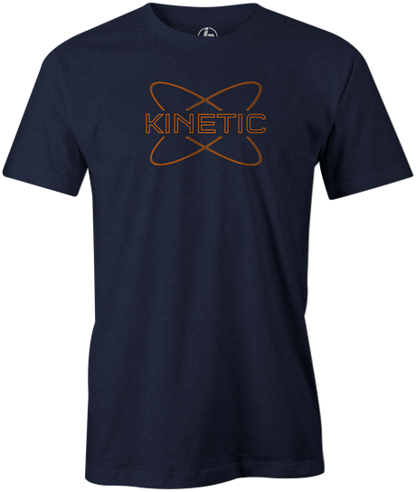 Kinetic Men's T-Shirt, Navy, bowling, bowling ball, track bowling, smart bowling, tshirt, tee, tee-shirt, tee shirt