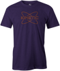 Kinetic Men's T-Shirt, Purple, bowling, bowling ball, track bowling, smart bowling, tshirt, tee, tee-shirt, tee shirt