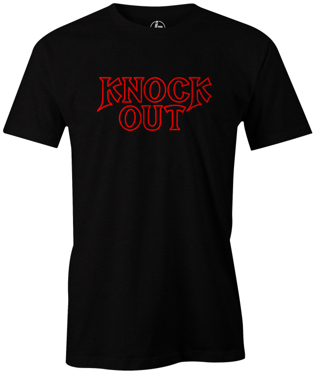 Knock Out your competition with the new Brunswick Knock Out bowling ball Tshirt.  Wear with pride. Retro Brunswick bowling league shirts on sale discounted gifts for bowlers. Bowling party apparel. Original bowling tees. Throwback bowling shirts. Men's T-Shirt, Charcoal, Black, bowling, bowling ball, tee, tee shirt, tee-shirt, t shirt, t-shirt, tees, league bowling team shirt, tournament shirt, funny, cool, awesome, brunswick, brand, PBA, PWBA, USBC.
