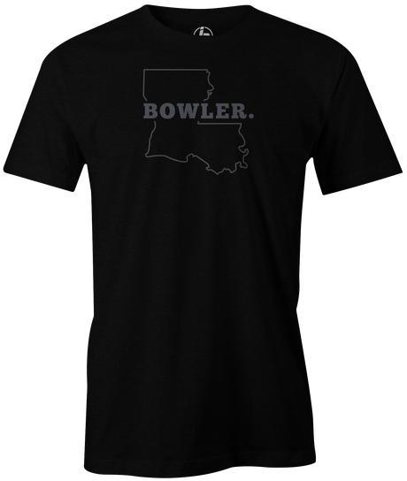 Louisiana State Men's Bowling T-shirt, Black, Cool, novelty, tshirt, tee, tee-shirt, tee shirt, teeshirt, team, comfortable